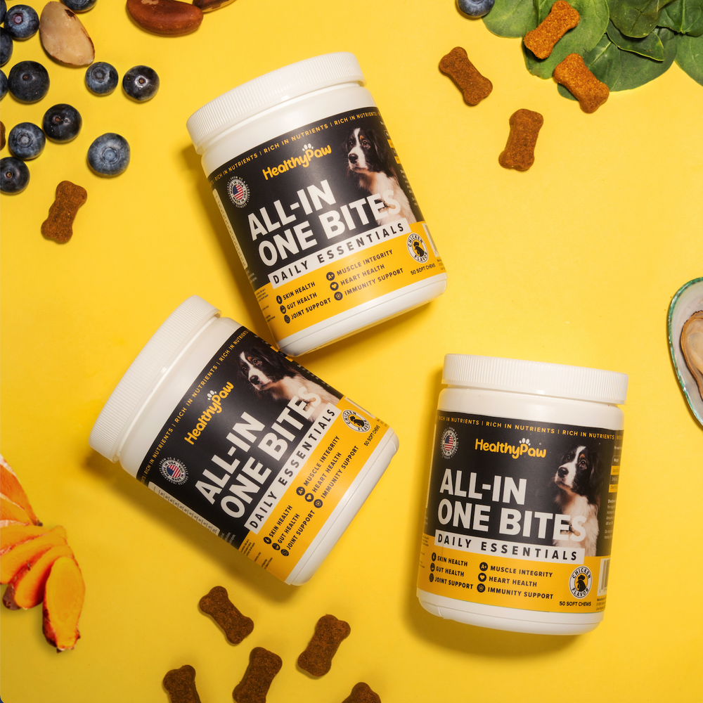 Healthy paw All-in-one bites  for Dogs  3 Pack (150 Bites)